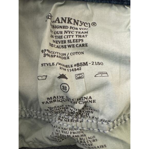 BLANKNYC Women’s Jeans Size 32 Blue Stretch Denim Mid/High Rise Cropped NWT - Picture 8 of 9